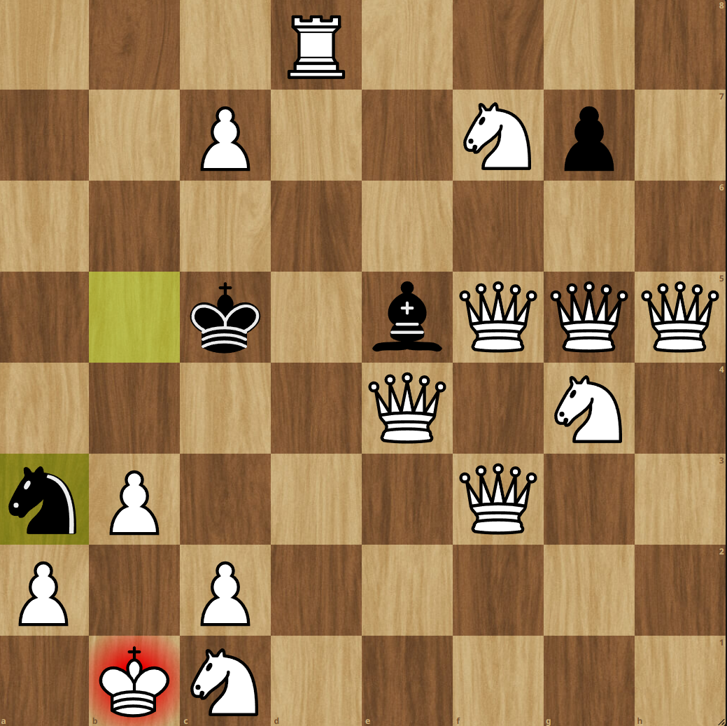 Hydra (weiss) verliert gegen einen 11-Jährigen Schachamateur in Solothurn.